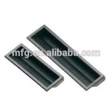 Customized size plastic black pulling flush pane handles